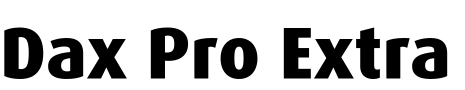 Dax Pro Extra Bold cкачати шрифт безкоштовно
